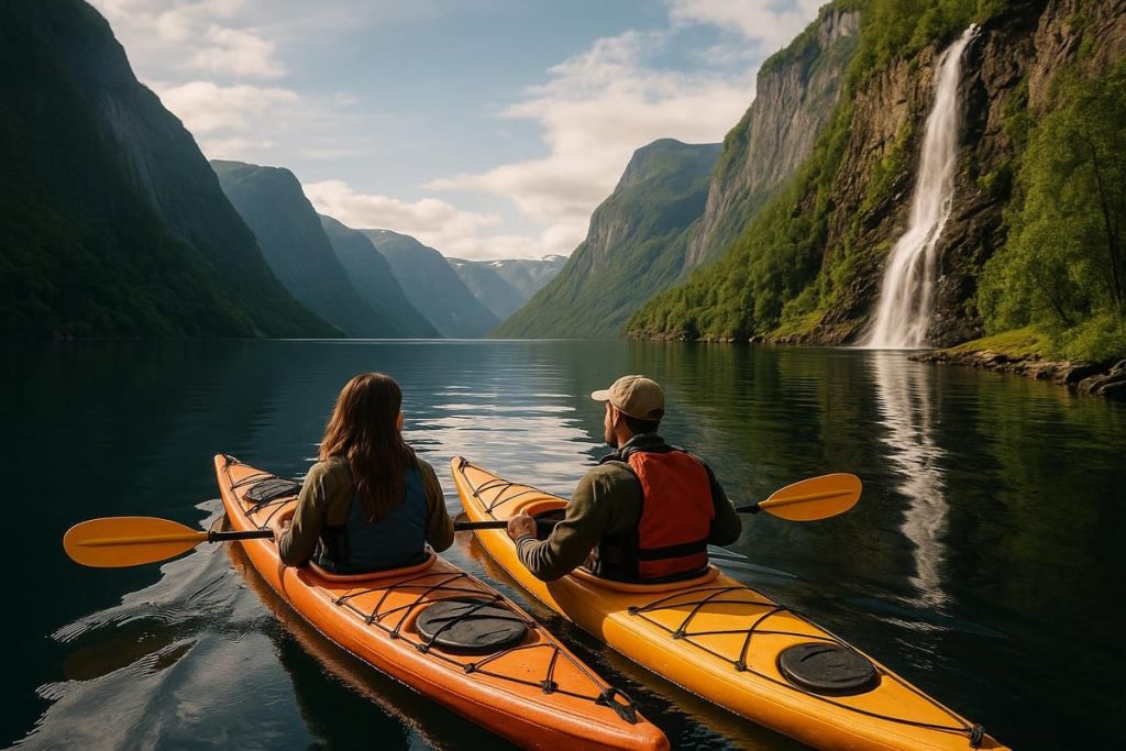 Aventure en kayak dans les fjords norvégiens