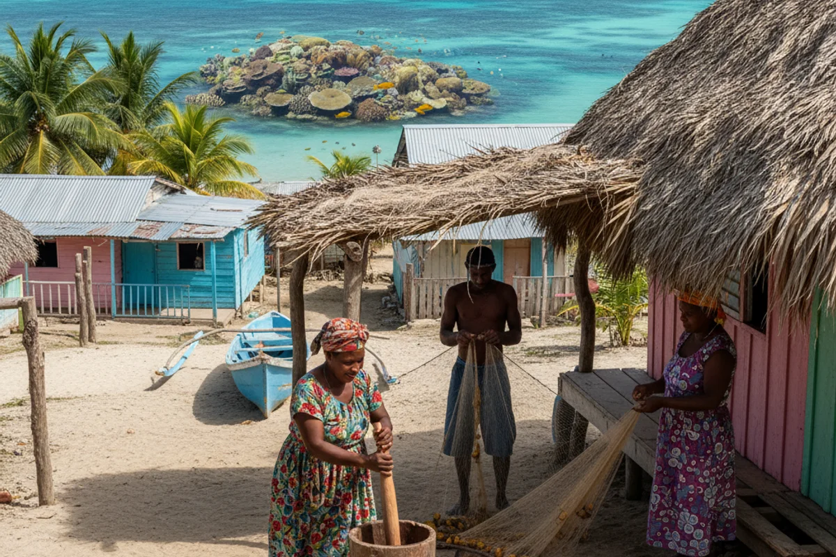 Roatan Garifuna village