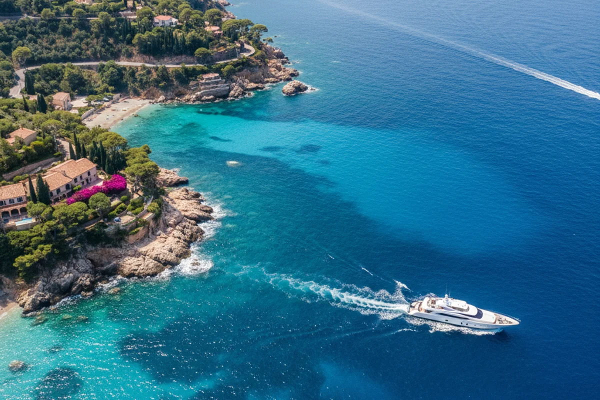 turquoise Mediterranean waters
