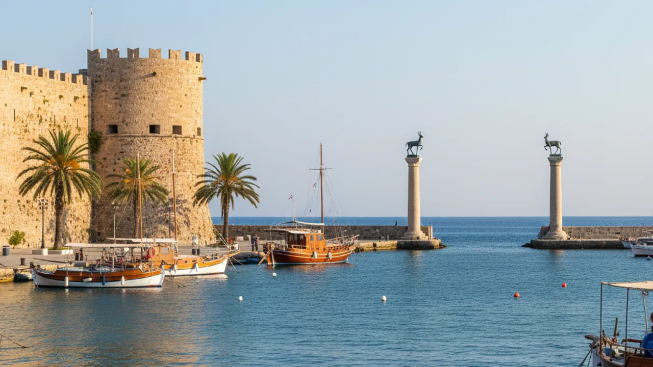 Port médiéval de Rhodes au Dodécanèse