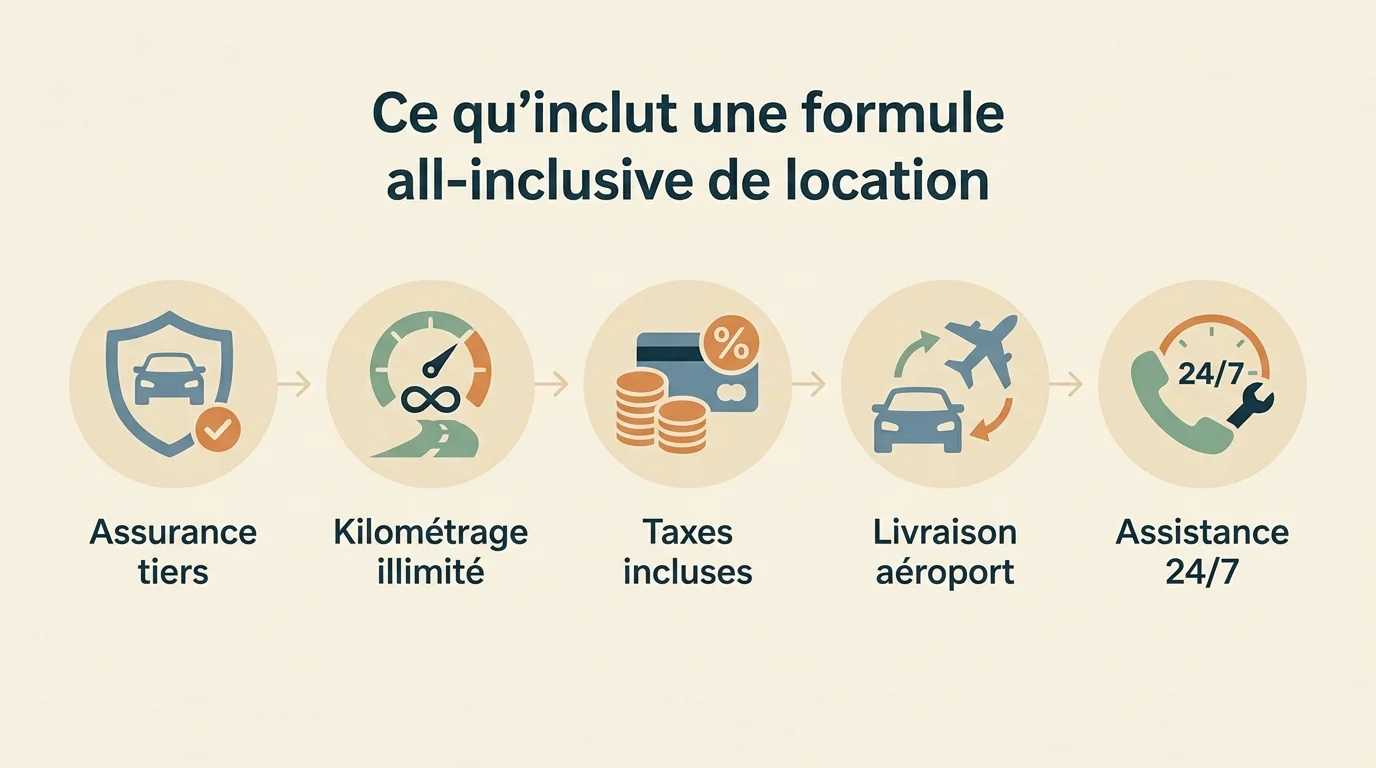 Ce qu'inclut une formule all-inclusive de location