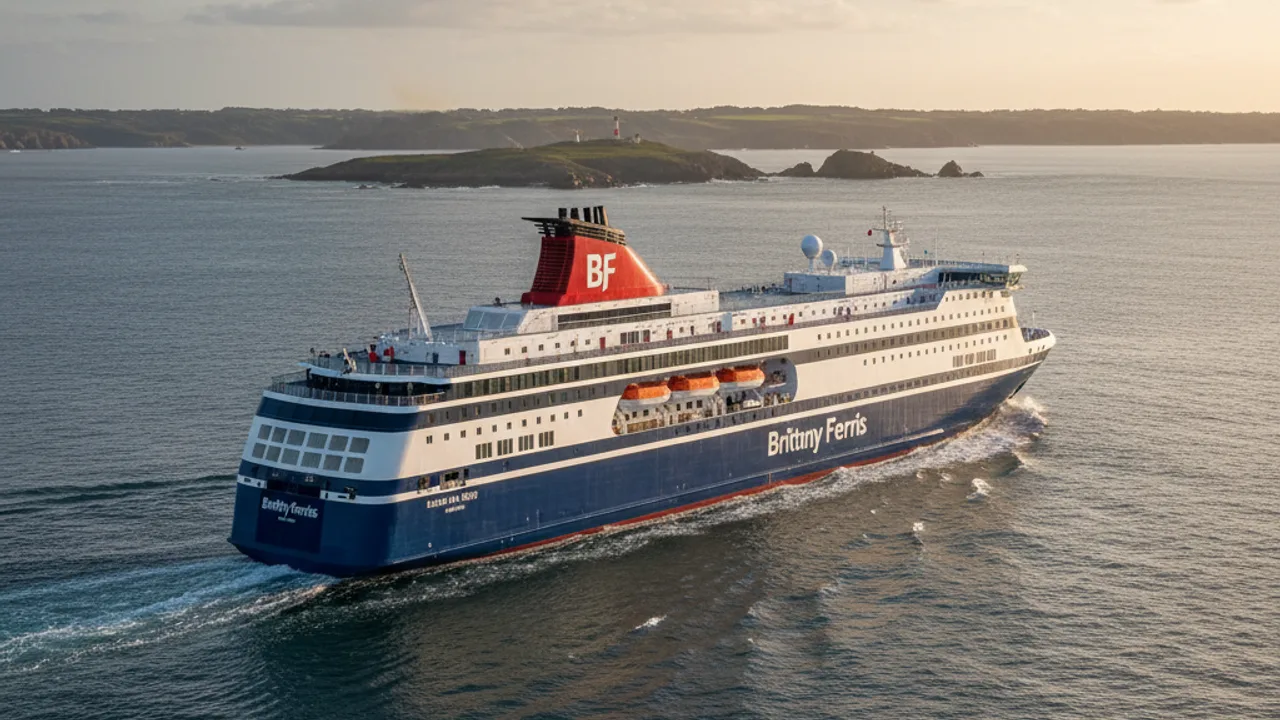 Ferry breton en route vers l'Angleterre
